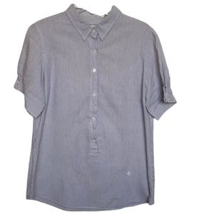 J Crew Nautical Stripe “Washed Shirt” 100% Cotton